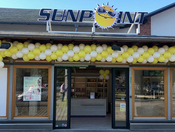 Außenblick auf SUNPOINT Standort